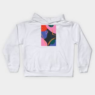 Abstract Colorful Shapes, Retro 2 Kids Hoodie